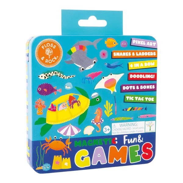 Magnetic Fun & Games Tin -Ocean