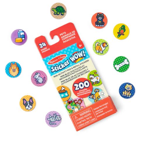 Sticker WOW!® Mini Activity Pad & Refill Stickers - Pets