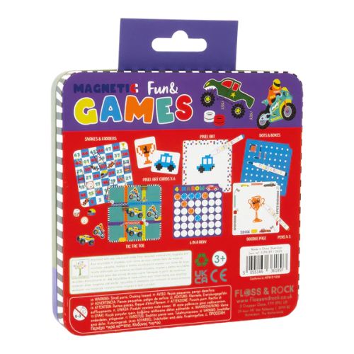Magnetic Fun & Games Tin - Cars